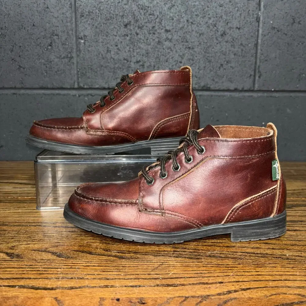 Eastland Seneca Moc Toe Chukka Boots Brown Leather Lace Up Women’s 7.5